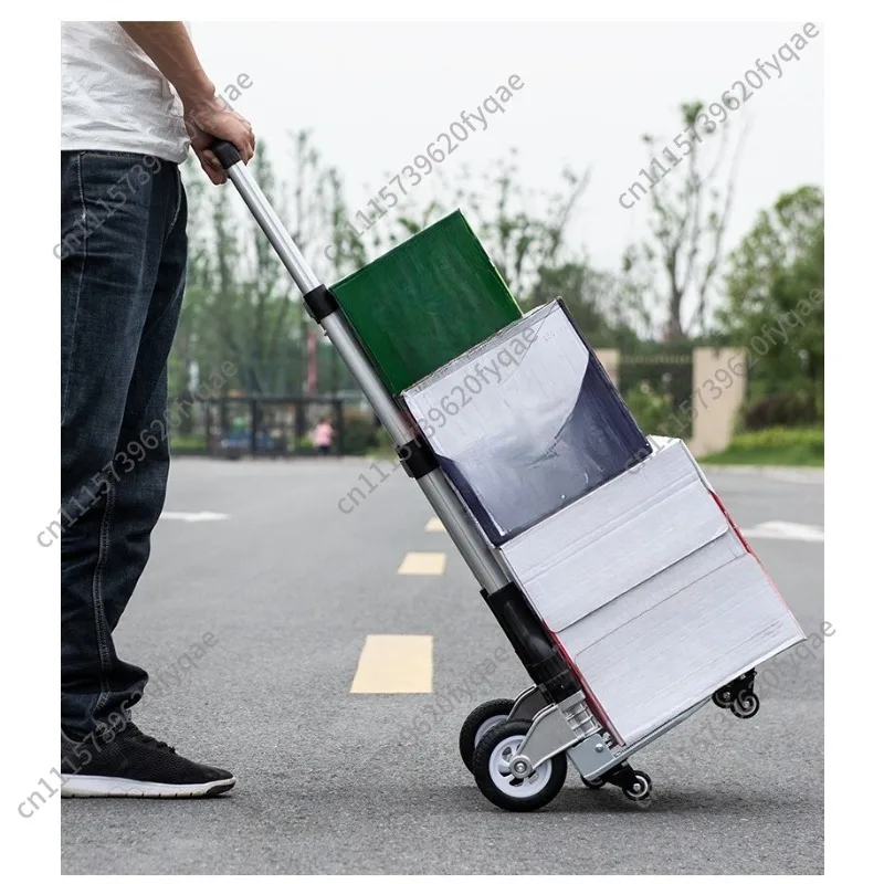 Pull goods truck Small trailer Folding household hand-pulled shopping cart