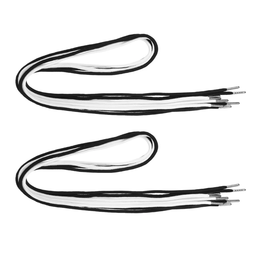 

10Pcs Hoodies Drawstring Sport Pants Cord Replacement Cotton Rope with Metal Tips for Sweatpants Coats Shorts Clothes