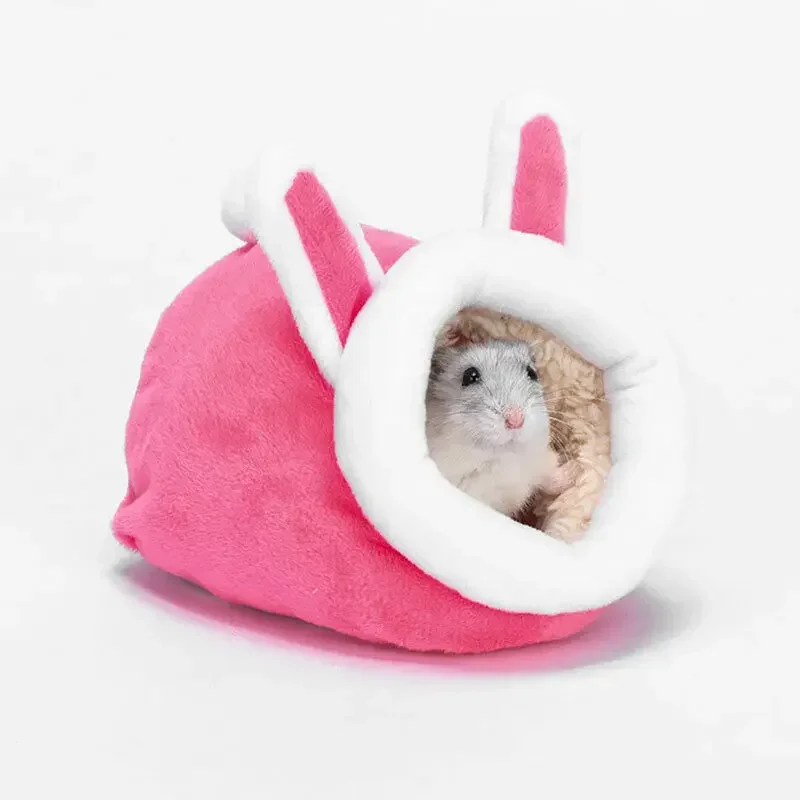 Soft Plush Winter Warm Cute Hamster Cotton House Small Animal Nest Guinea Pig Squirrel Mice Rat Sleepping Bed Keep Warm Nest