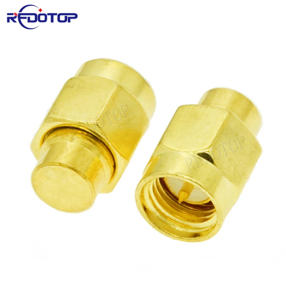 

2Pcs/Lot 2W 3GHz 50 ohm SMA Male RF Coaxial Termination Dummy Load Gold Plated Cap Connectors Accessories