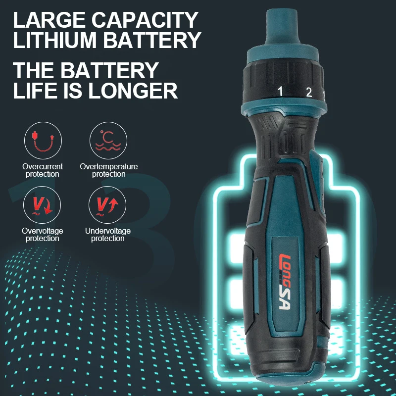 Mini Cordless Electric Screwdriver Rechargeable 1300mah Adjustment Power Drill 3.6V Power Tools Set Household Maintenance Repair