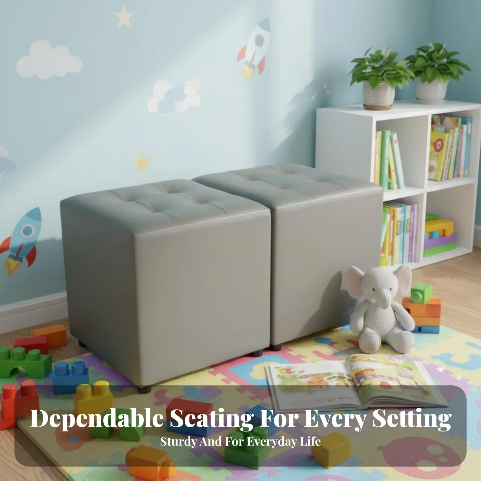 

Мягкий пуфик-куб с обивкой, многофункциональный, с мягким мягким наполнителем, универсальный для дома, прихожей, спальни