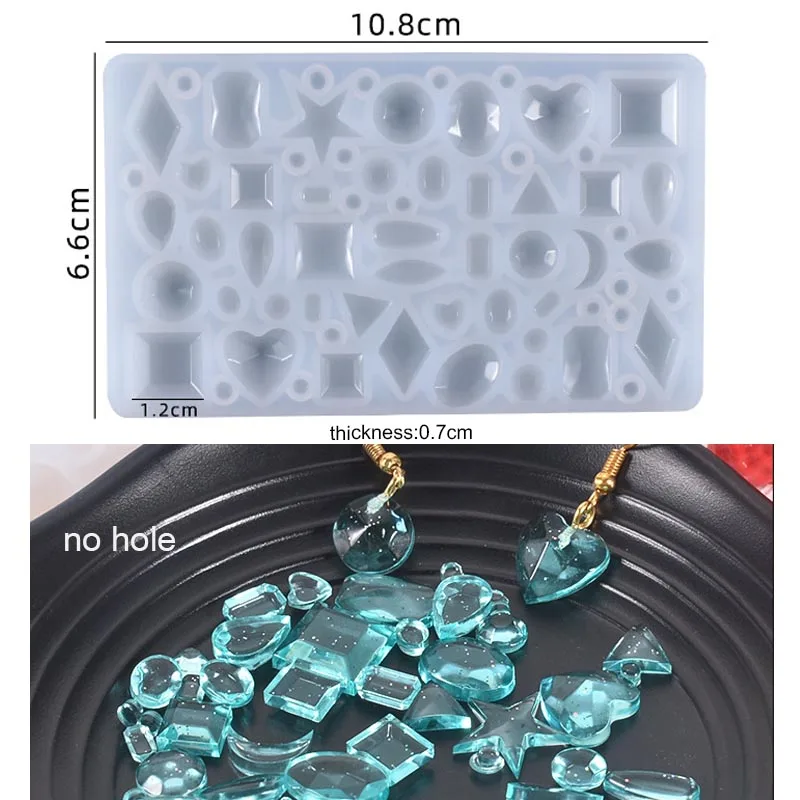 Cabochon Gem Jewelry Silicone Mold for Crafting