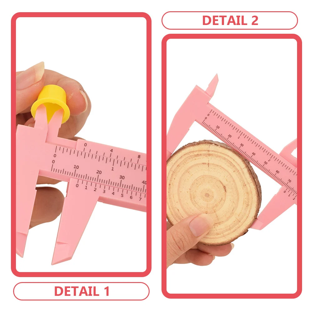 Règle de tatouage de sourcils, étrier en plastique, outils de maquillage en Gel multicolore, poche coulissante, étriers de mesure du visage pour sourcils Standard