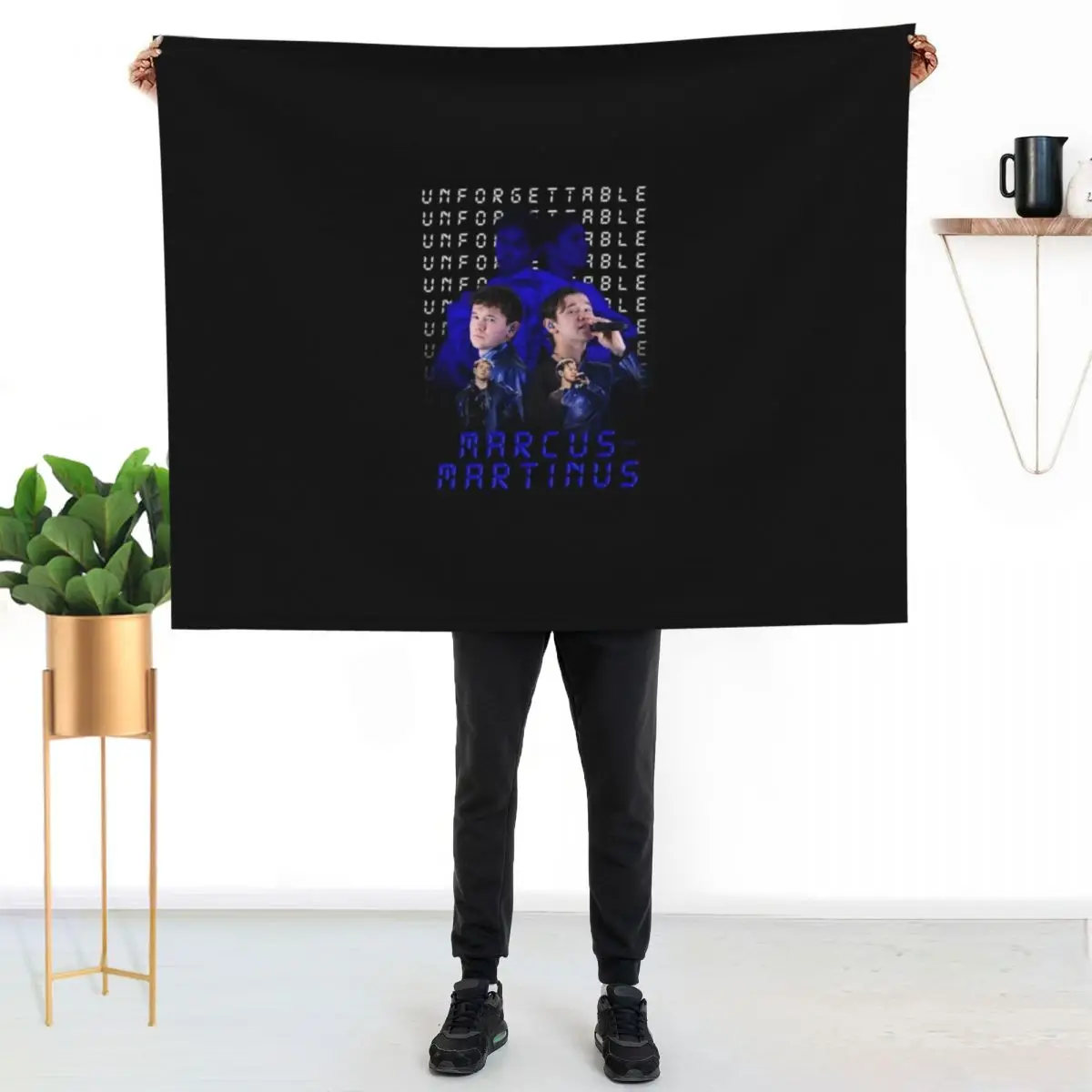 Marcus And Martinus Unforgettable Eurovision 2024 Sweden Merch Throw Blanket manga Flannel Fabric Cute For Baby Blankets