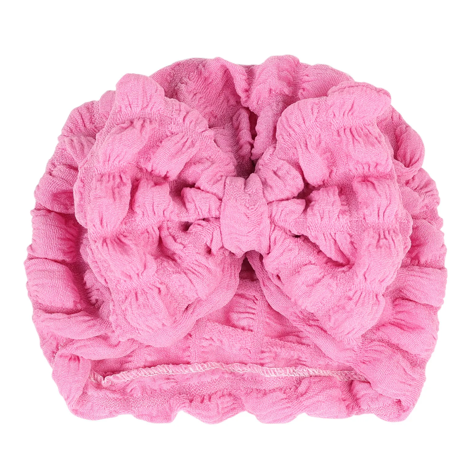 Baby Hat Soft Bow Baby Girls Boys Turban Hat Solid Color Newborn Infant Cap Knitted Beanies Toddler Headwraps Kids Headwear