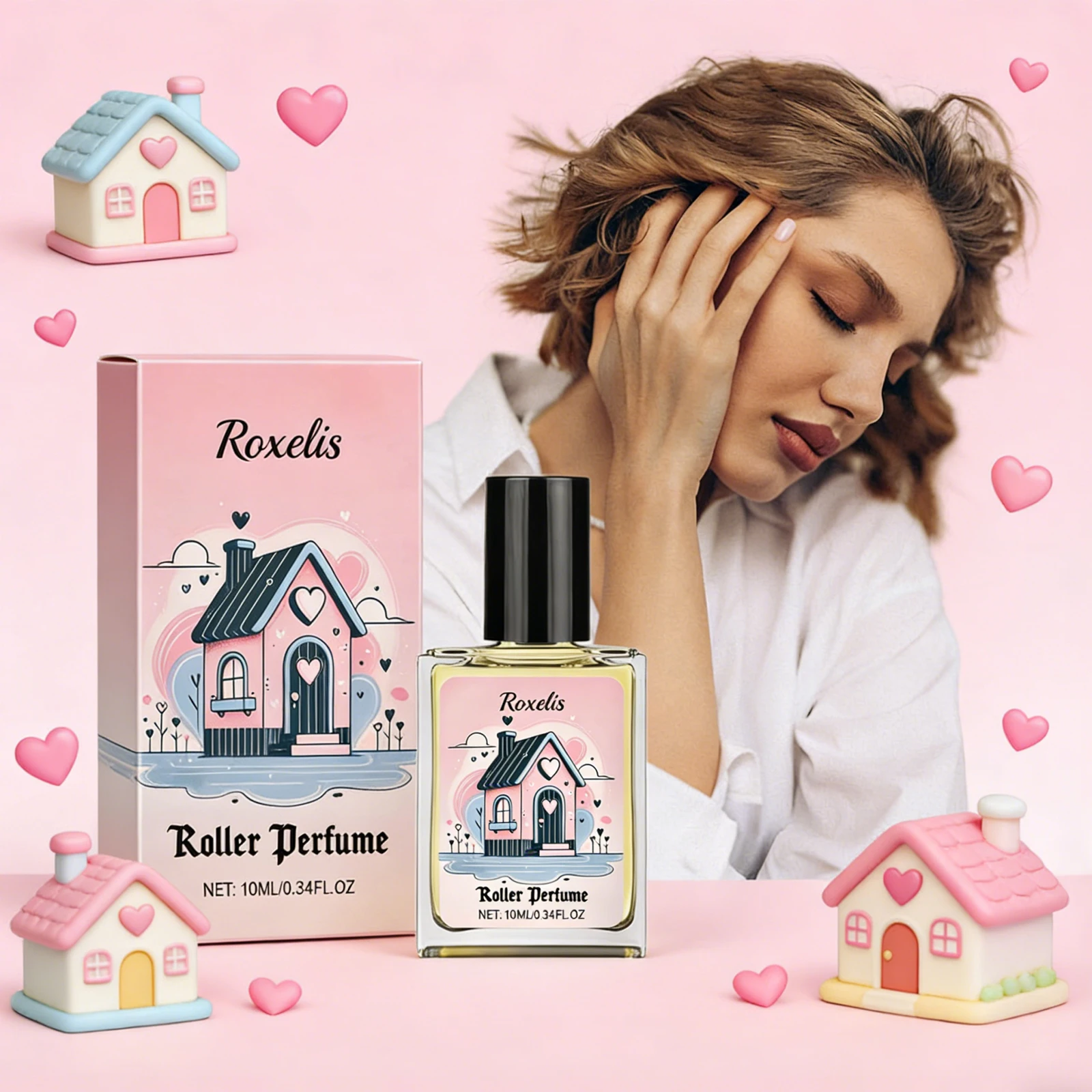 

Roxelis 10ml Charm Perfume Roller Ball Lasting Floral Romantic Pheromone Date Flirting Perfume Charming Perfume