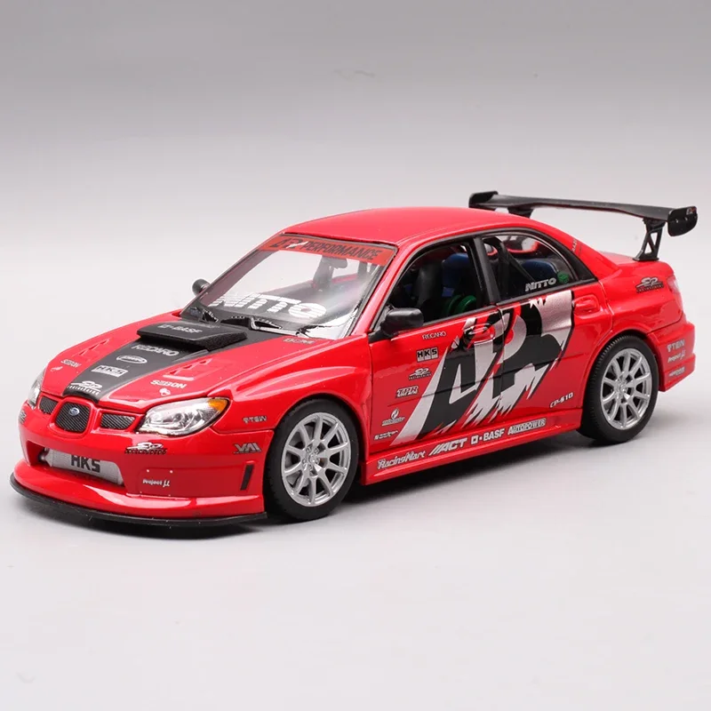 

Welly 1:24 Subaru Impreza, модель гоночного автомобиля из сплава, литье под давлением, металлический спортивный автомобиль, модель автомобиля, имитация коллекции, подарки для детей