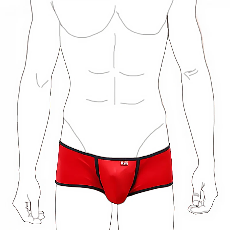 

Color Contrasting 3D Pouch Breathable Cotton Sexy Low Waist Men's Bulge Underwear Boxer Hommes Ultra Sexy Boxershort Herren Hot