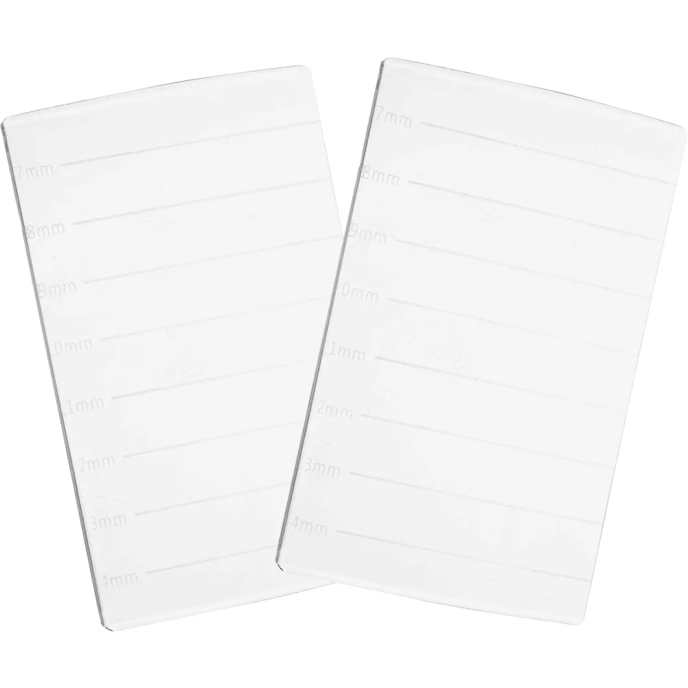 

2pcs Eyelash Spacer Clear Tiles Grafting Pads Extension Trays Crystal Glass Tiles Lash Glue Holder Eyelash Extension Glue Board