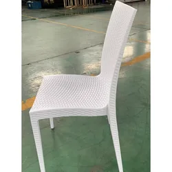 White Plastic Chair Lawn Wedding Chair Hotel Outdoor Wedding  Hotel Bamboo  Event Meeting Banquet