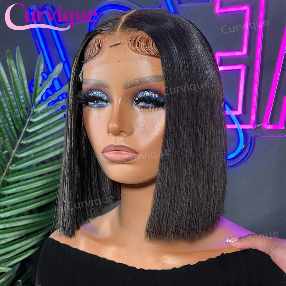 

Парик Bob Wigs из натуральных волос, 13x6, прямой, с HD-кружевом, короткий, для женщин, натуральные волосы, парик с кружевной застежкой 4x4, 5x5