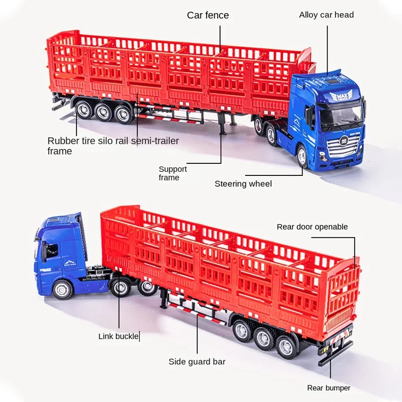 Huina 1/50 Legierung Lkw Modell Statische Transporter Modell Simulierte Ingenieur Fahrzeug Zurückziehen Antrieb Fahrzeug Kinder Weihnachten Festival Geschenk