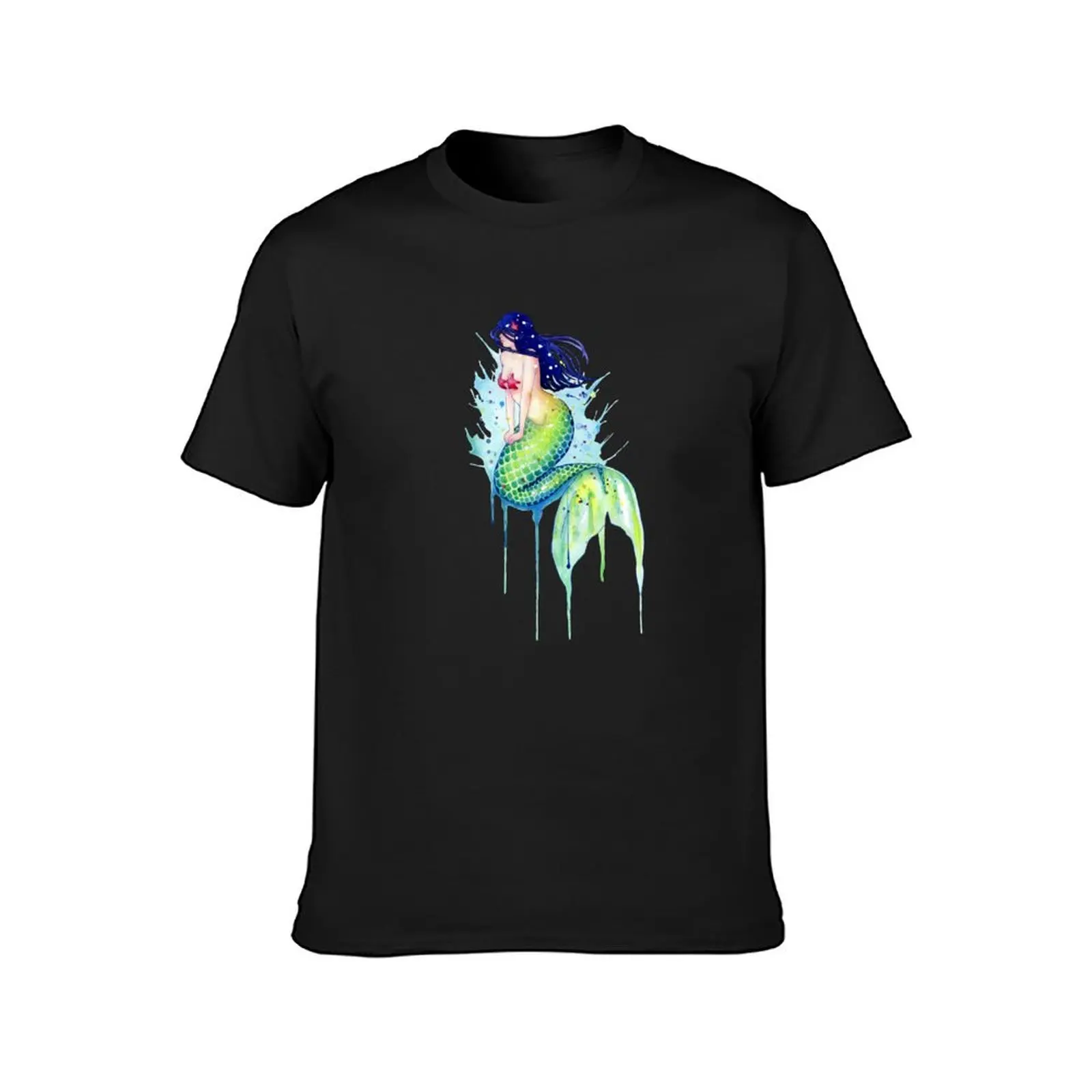 Mermaid Splash T-Shirt cute tops funnys slim fit t shirts for men