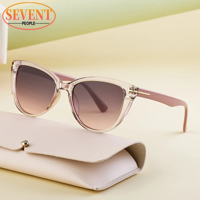 Oversized Cat Eye Sunglasses Women 2024 Luxury Brand Designer Fashion Cateye Sun Glasses For Female Vintage Shades Eyewear UV400