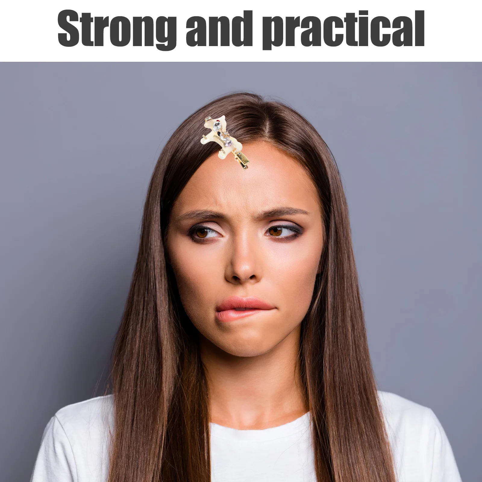 

Sparkling Crystal Rhinestone Horse Hairpin Zodiac Animal Barrettes for Girls Festival Birthday Wedding Party Office School