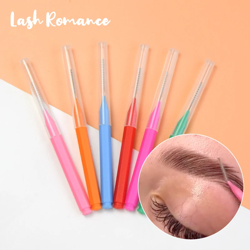 Lash Romance Pincel de sobrancelha, a granel, colorido, durável, alta qualidade, macio, confortável, maquiagem ferramentas