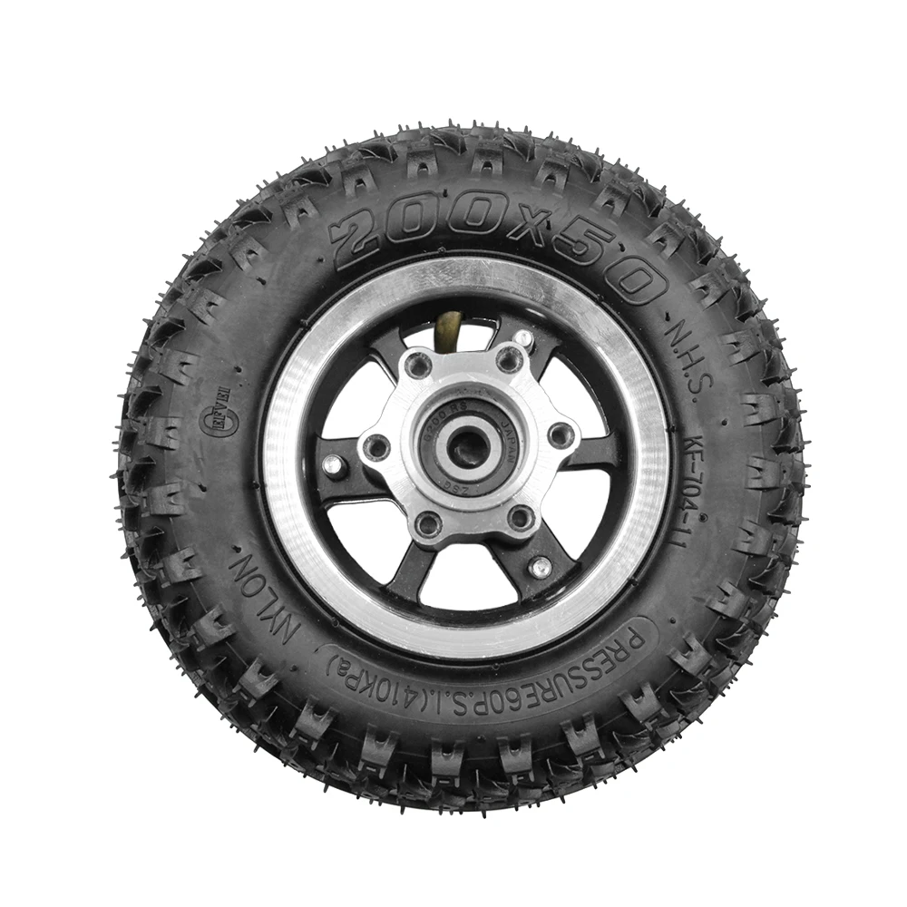 8 Inch 200x50 Pneumatic Tire with Aluminum Alloy Wheels for 8 Inch Folding Electric Scooter Electric Scooter Pocket Bike