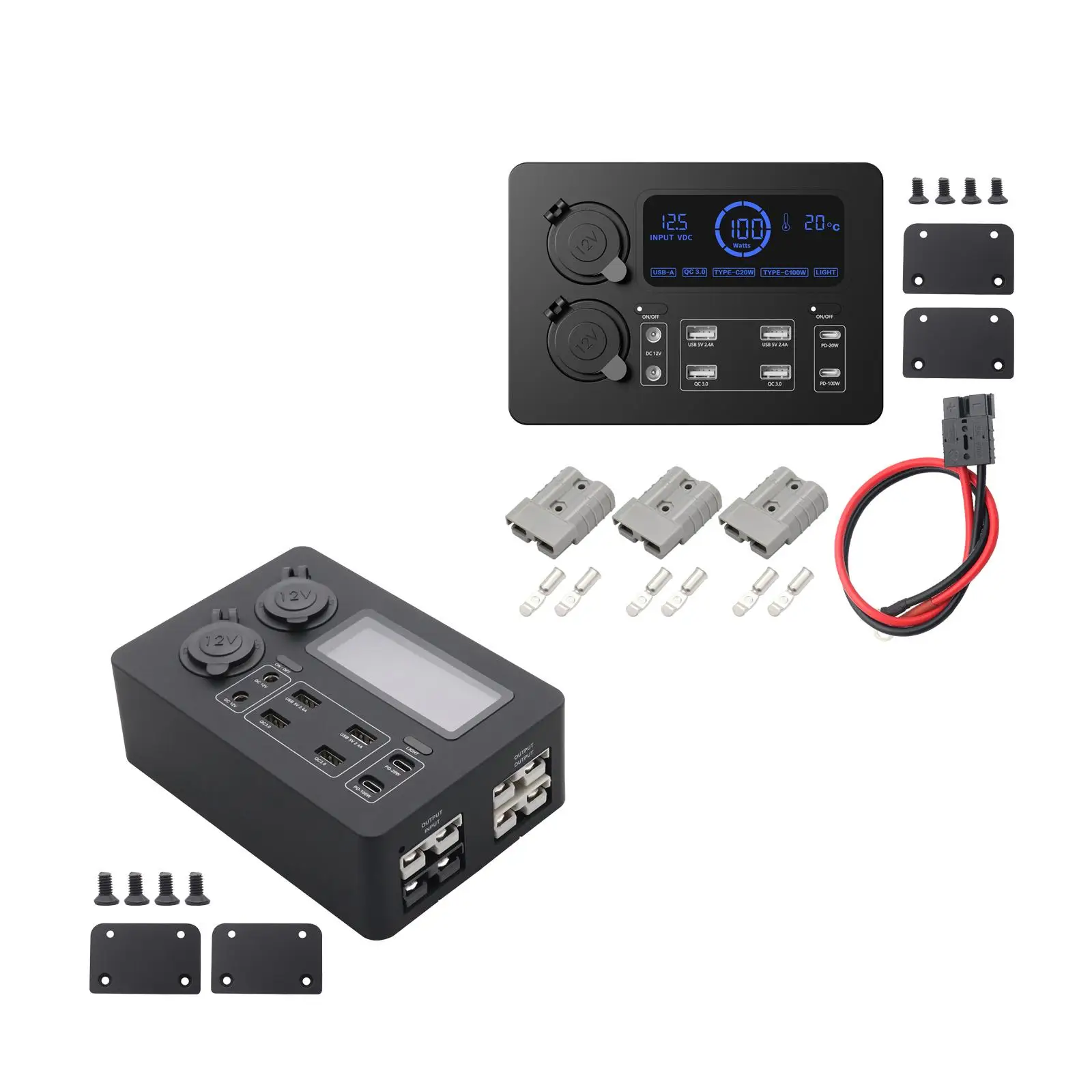 12V Mini Power Box Vehicles QC3.0 Port for Emergency Fishing Boat