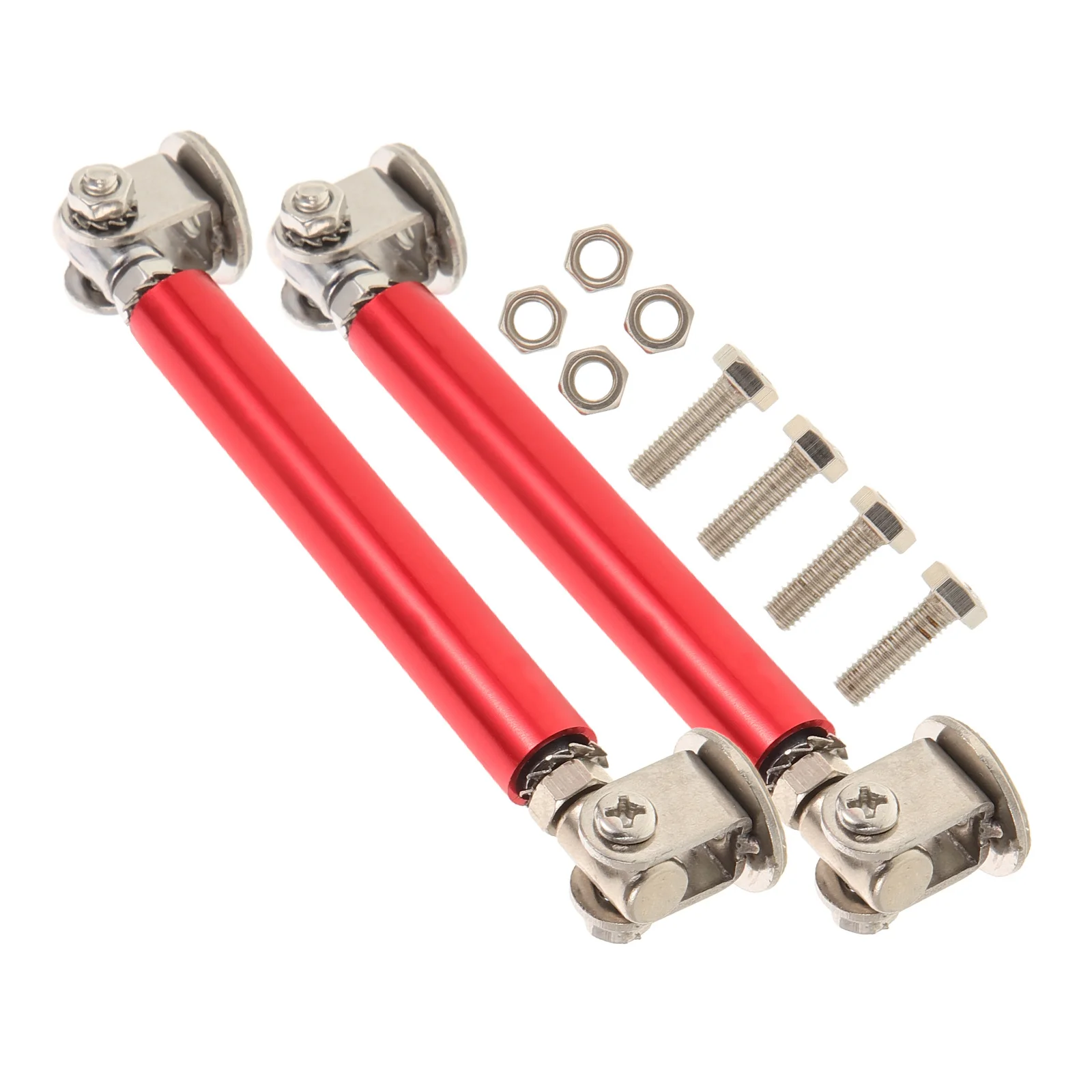 

2pcs Stainless Steel Front Splitter Rod Adjustable Bumper Lip Chin Spoiler Fixing Rod For Car Front Bumper Strut Assembly