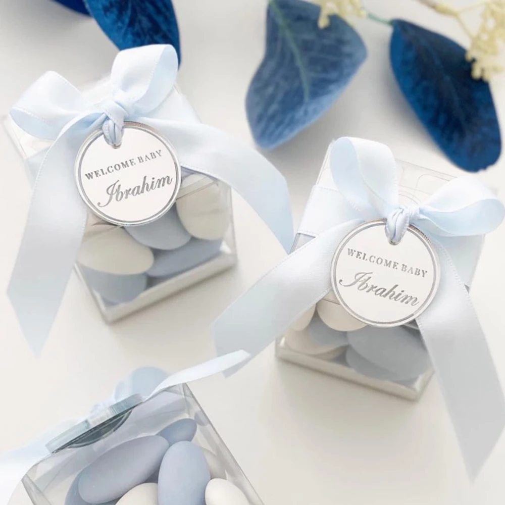 60 Pcs Personalisierte Etiketten Eingraviert Paar Namen Acryl Spiegel Runde Hochzeit Tabelle Party Etiketten Baby Dusche Decor Benutzerdefinierte Geschenke