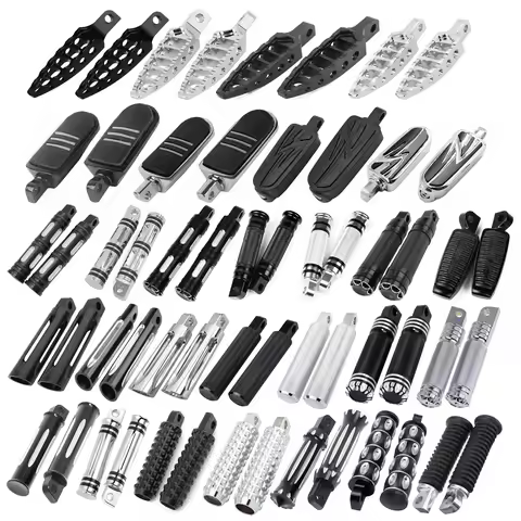 Motorcycle Universal Front Rear Driver Passenger Board Foot Pegs Rest Pedal For Harley Sportster 883 Dyna Softail Touring V-ROD