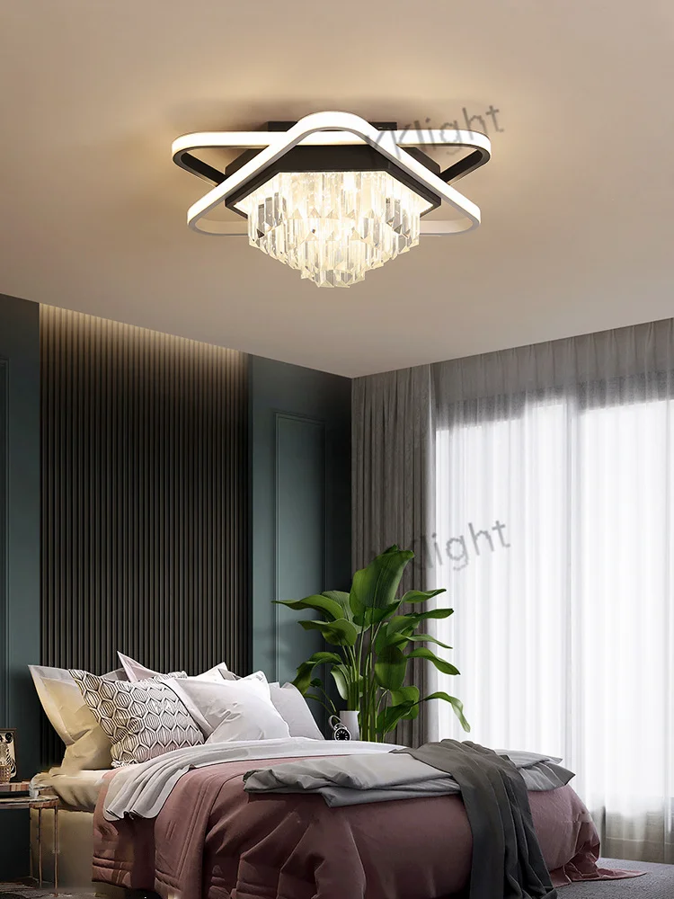 Modern Living room Crystal Ceiling Lamp Luxury LED Light Fixture 2023 New Design Restaurant Bedroom Decor Lamps Hanging Lighting