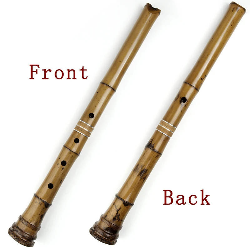 Shakuhachi 5 Holes D Key Two-Section  Bamboo Flute With Bag Suitable For Professional Performance Musical Instruments