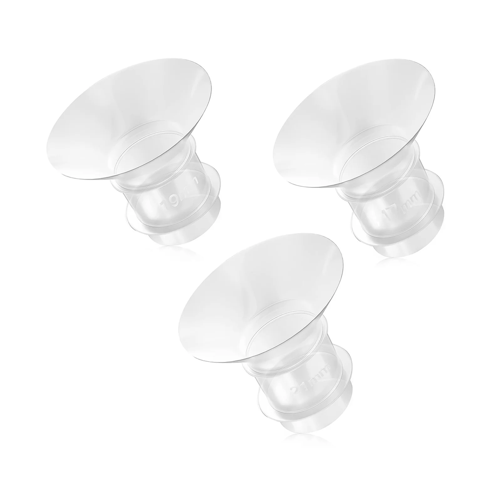 Breast Milk Pump Flange Inserts Breast Converter Practical Breast Pump Replacement Accessories 17mm 19mm 21mm