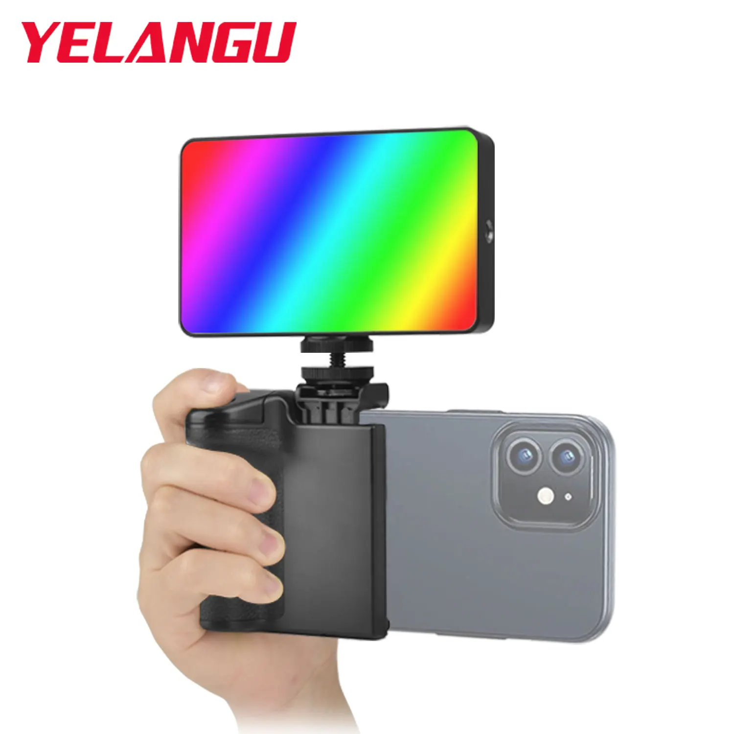 

YELANGU RGB LED Video Light Photography Fill Lighting Panel 2500-9000K Vlog Live Streaming for DSLR iPhone Android Smartphone