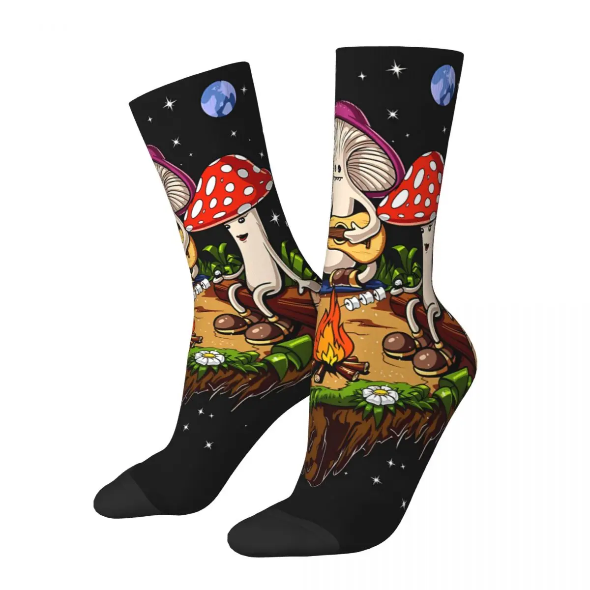 Miracle Mushroom Sock Printed Man Polyester
