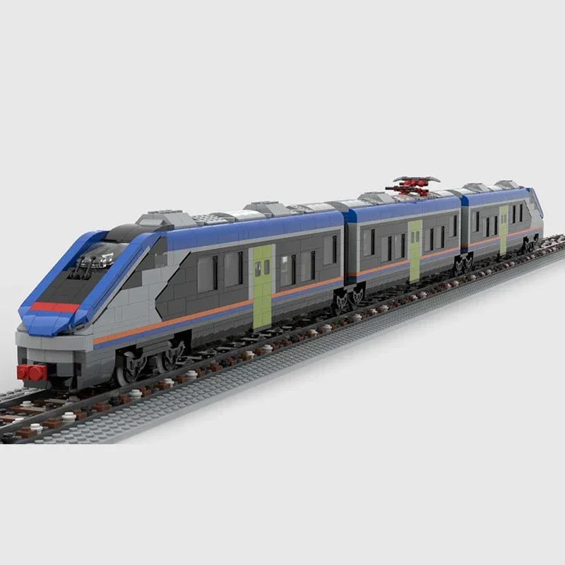 Technische Moc Bricks Stadsautomodel Italiaanse regionale jazztrein Modulaire bouwstenen Geschenken Speelgoed voor kinderen DIY-montage