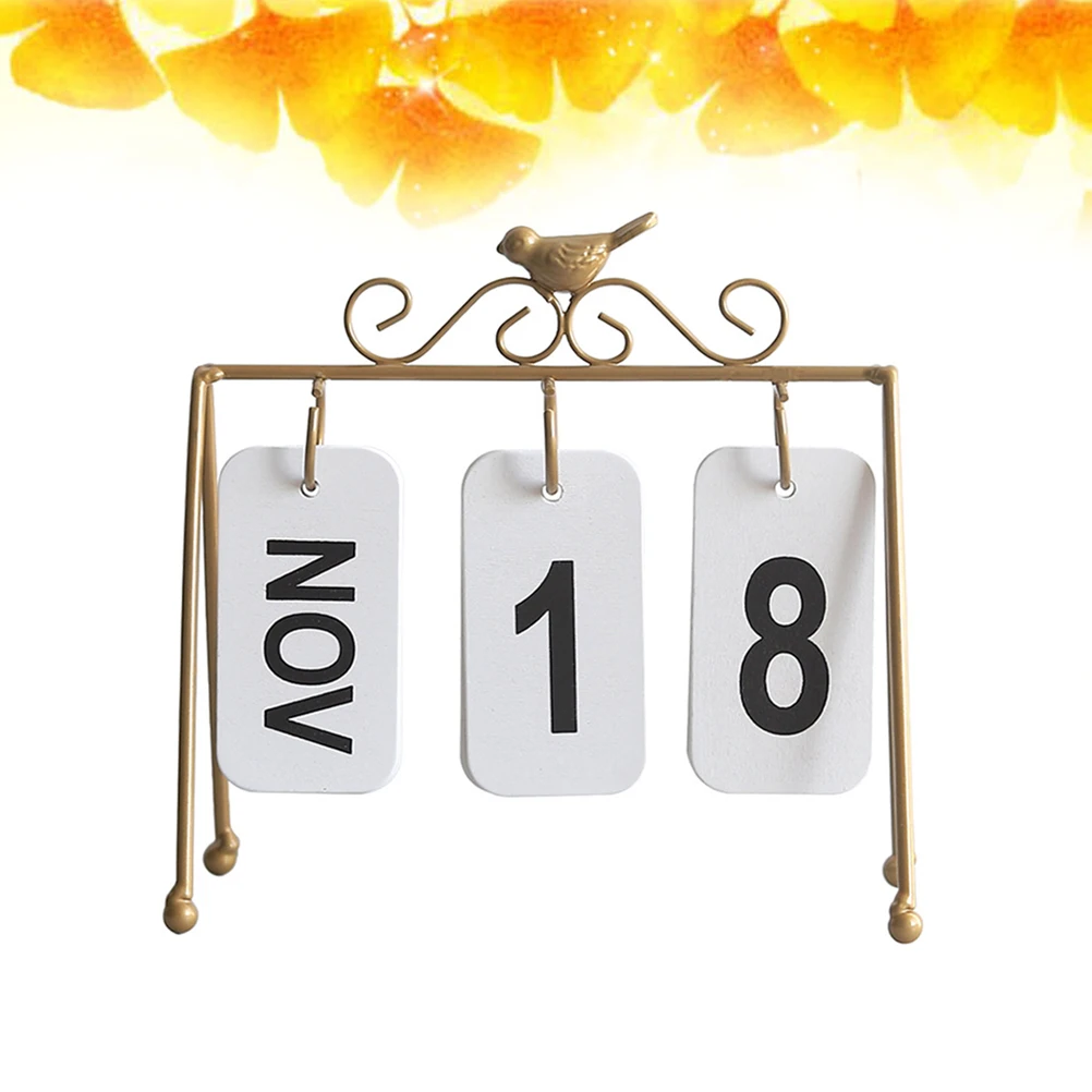 

Creative Desktop Perpetual Home Decoration Study Desk Ornament Accessories Golden Corrosion Resistant Metal