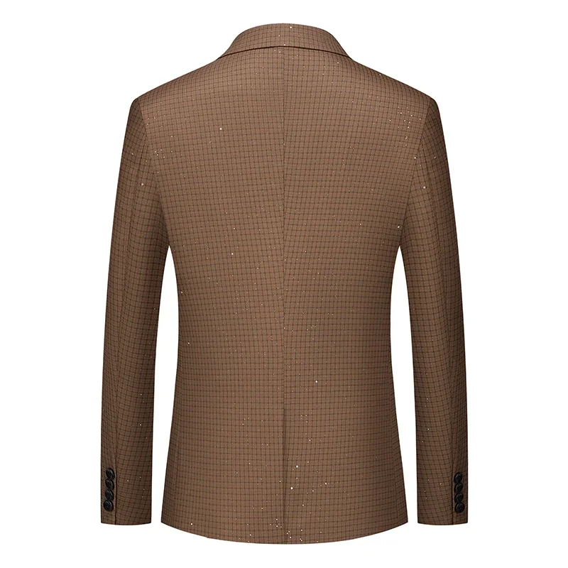 (Blazer+ Vest + Trousers)New men\'s jacquard sets three-piece wedding business banquet casual simple Slim fashion elegant suits