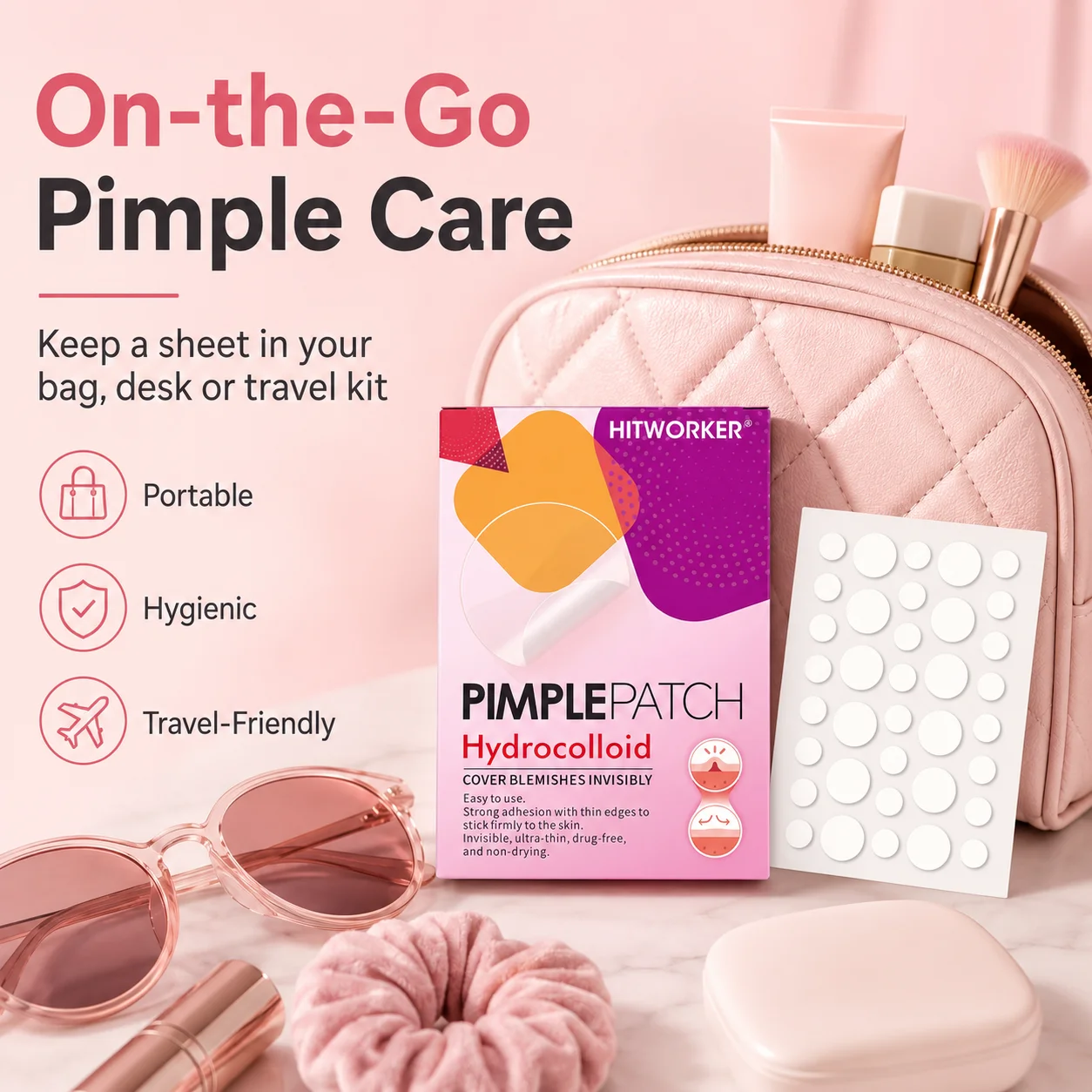 Transparent Colloidal Acne Patch - Alcohol-Free, Non-Irritating, High Quality Salicylic Acid and Tea Tree Oil Acne Patch view 3