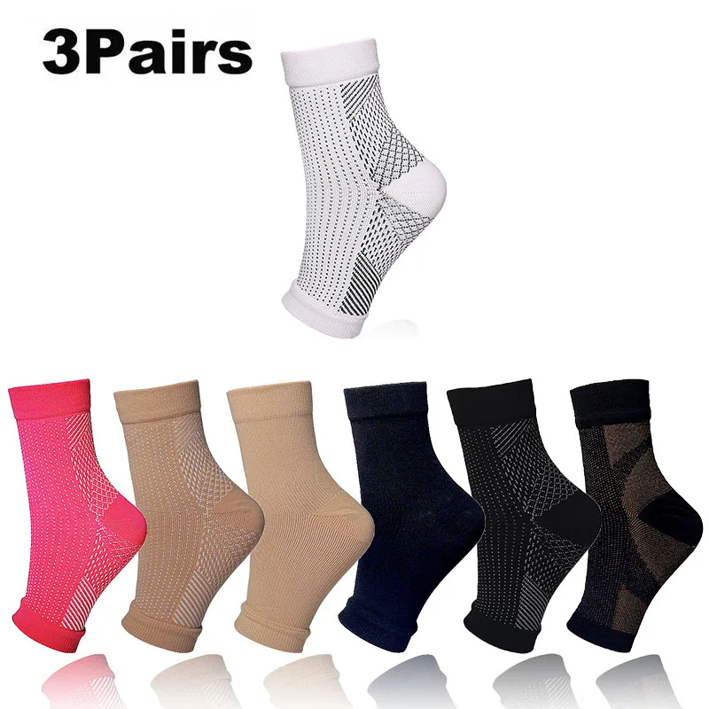 1/2/3Pairs Men Women Sports Compression Running Protector Ankle Protection High Elastic Pressure socks Boat Ankle Socks Short