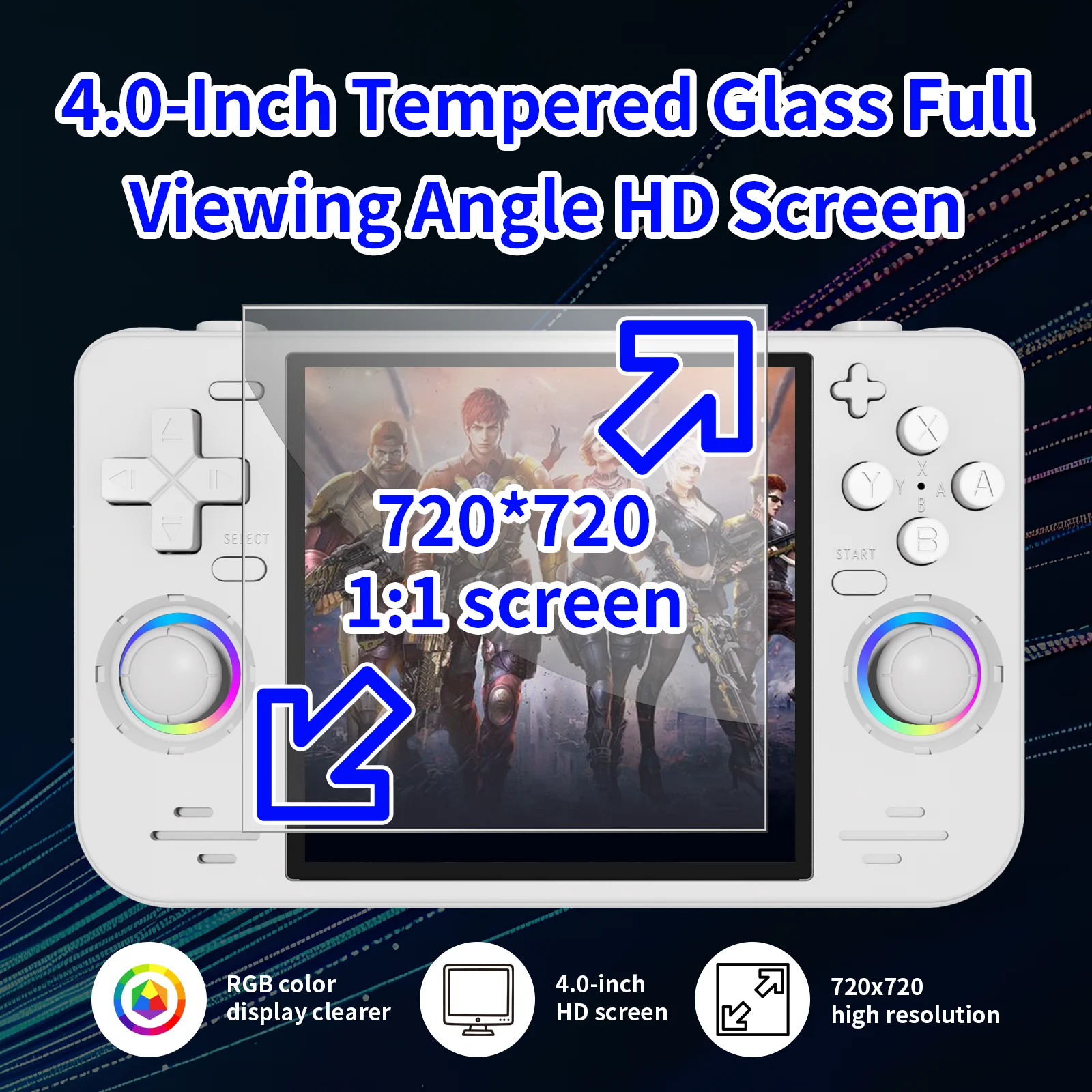 open-souce-rf40h-retro-handheld-game-console-linux-40-ips-screen-supports-wifi-glowing-rocker-portable-pocket-video-game-player