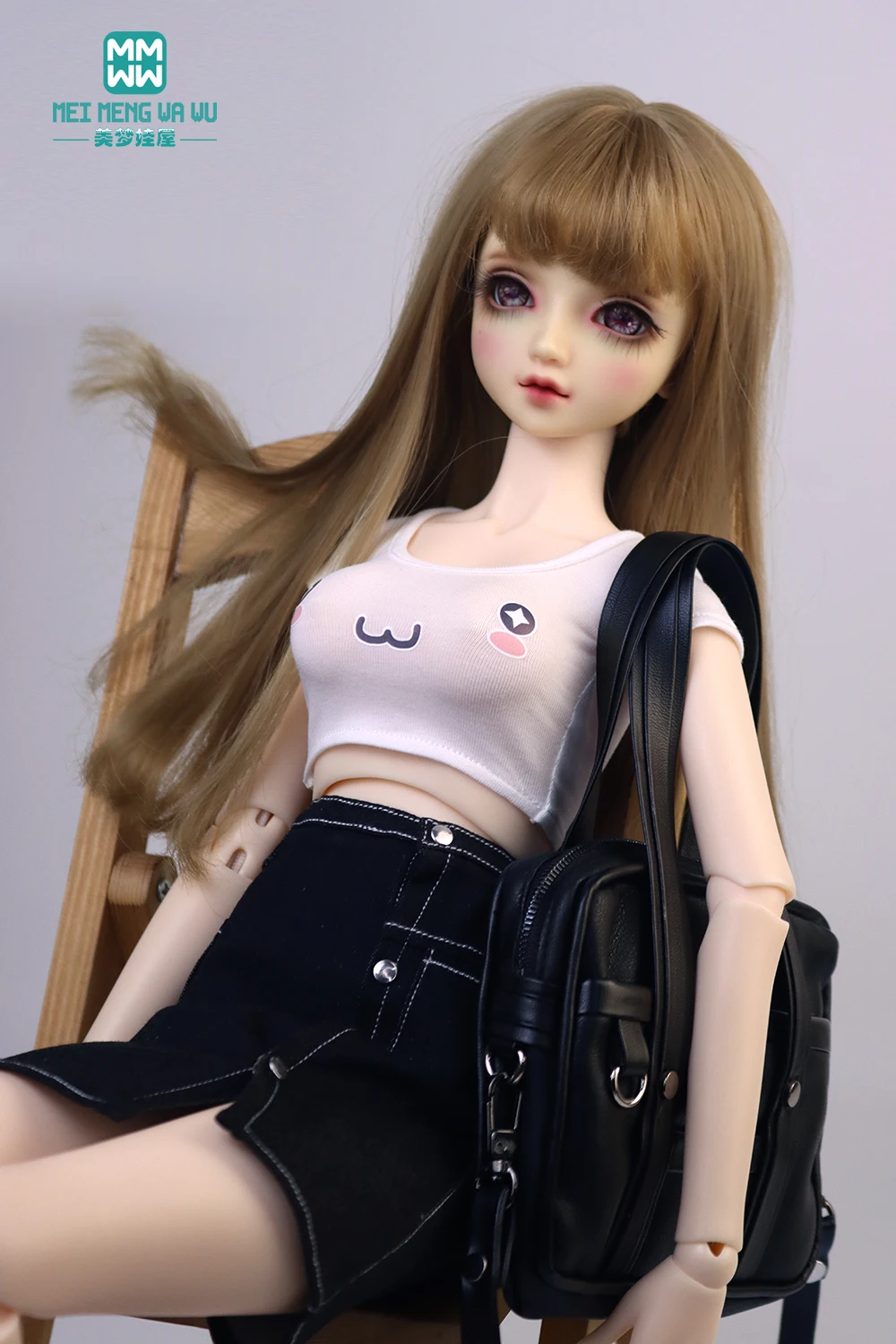 60Cm 1/3 Bjd Kleding Dd Sd Pop Accessoires Mode Denim Rok Heup Rok Speelgoed Cadeau