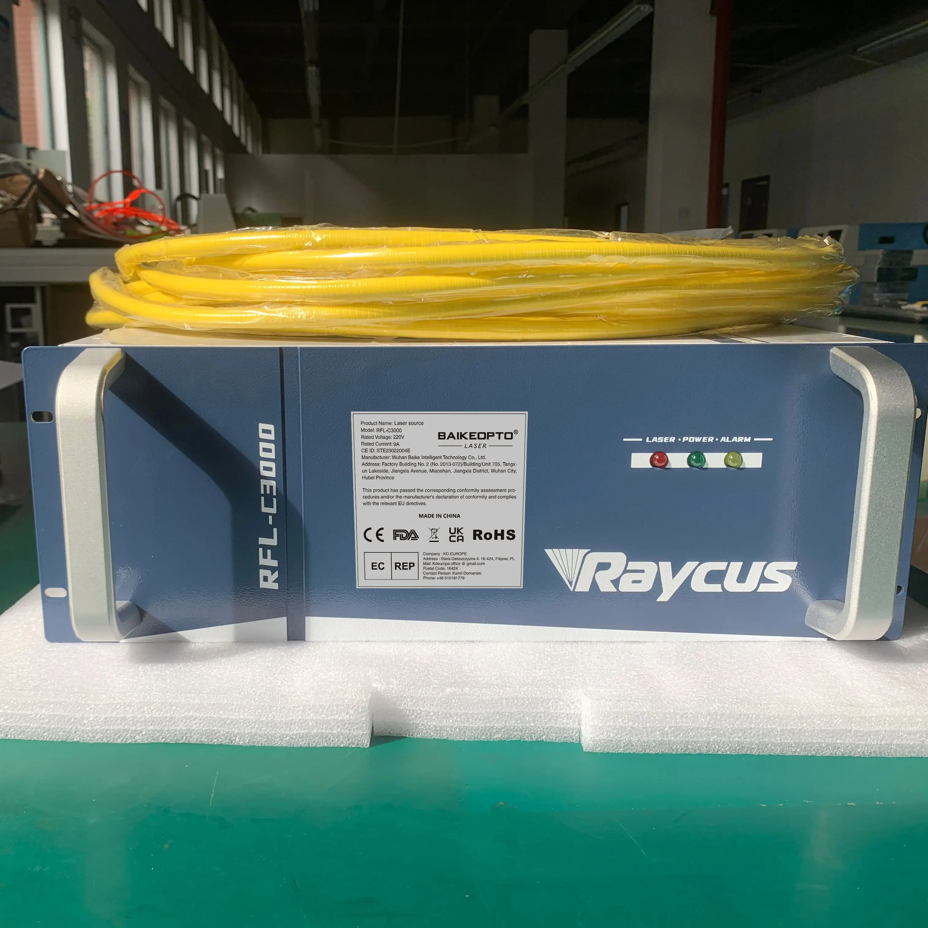 High Quality 3000W Raycus CW Original Laser Source For Fiber Laser Cutting Machine