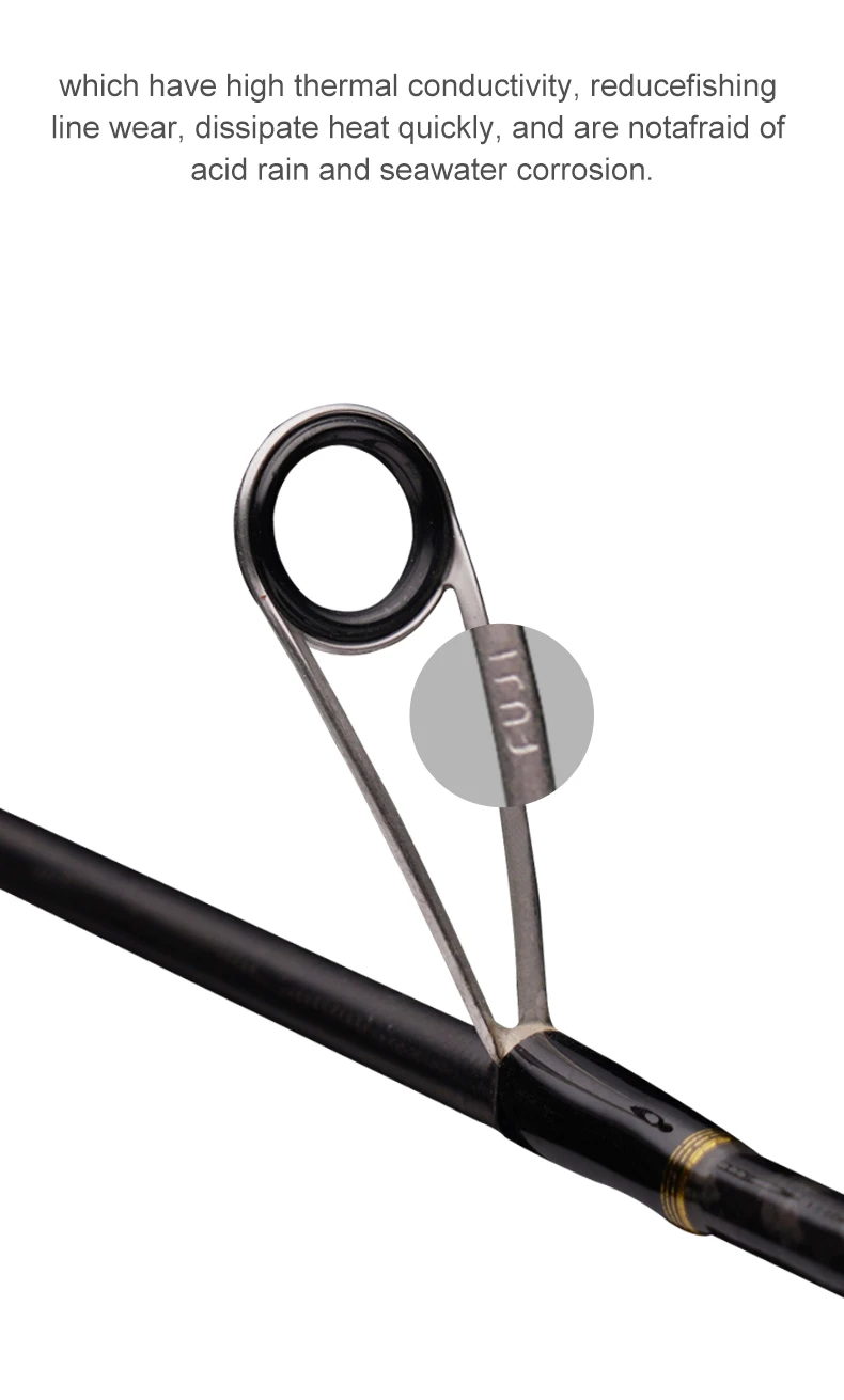SPURS Pro Light Game Angelrute 1,86 2,15 m UL/L Schnelle Aktion FUJI Guide Spinning Casting Carbon Angelrute für Forelle Rochfish Bass – Detail 7
