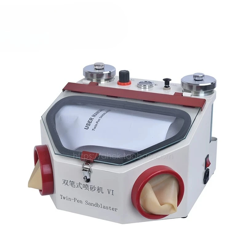 Dentals Double Pen Sandblasting Machine Dentals Technician Equipment Spray Bracket Degumming Adhesive Cleaning Spray Porcelain