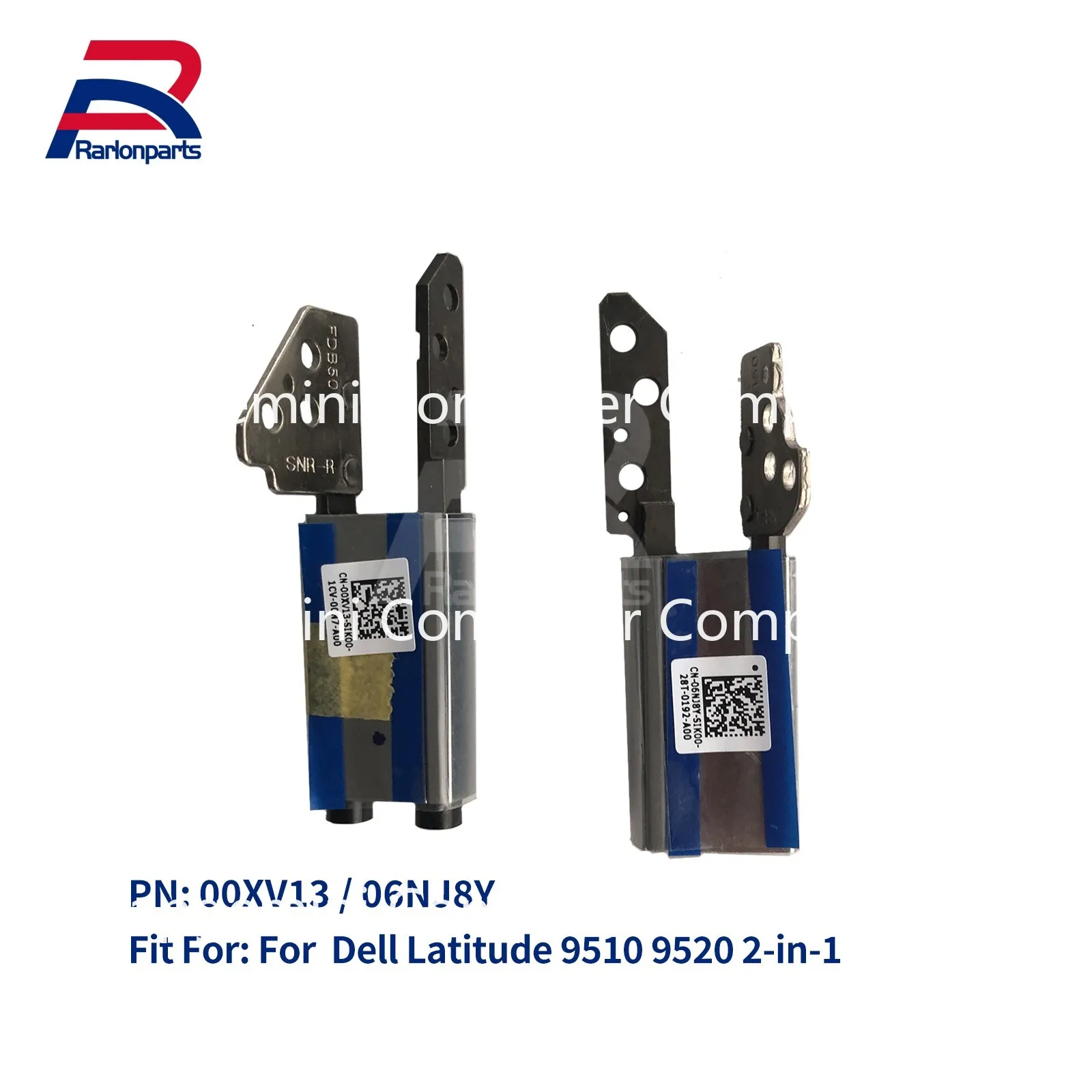 LL New For Dell Latitude 9510 9520 2-in-1 LCD Left & Right Hinge Set 00XV13 06NJ8Y