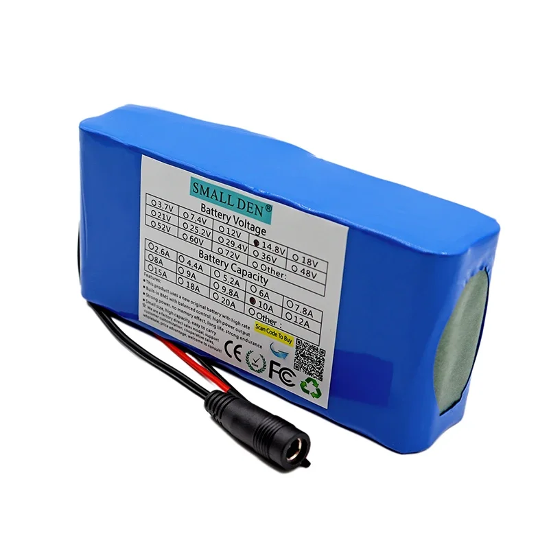 14.8V 10A  Lithium Battery Pack 10000mAh Built-in 10A BMS, Used for Electronic Products Built-in Battery + 16.8V 1A Charger