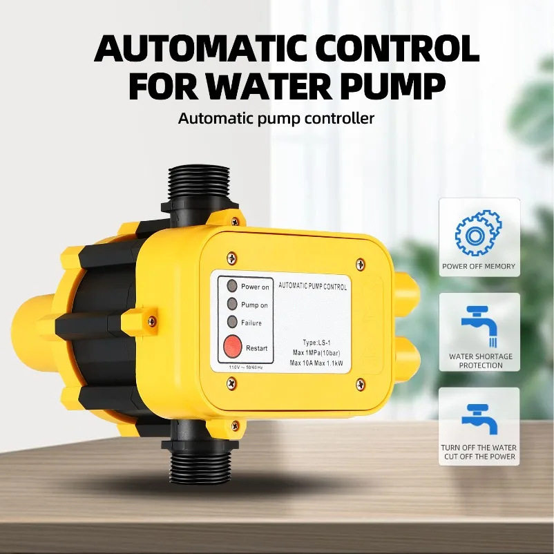 Smart Water Pump Pressure Controller Automatic Switch Accessory for Booster Self‑priming Jet Centrifugal Pump