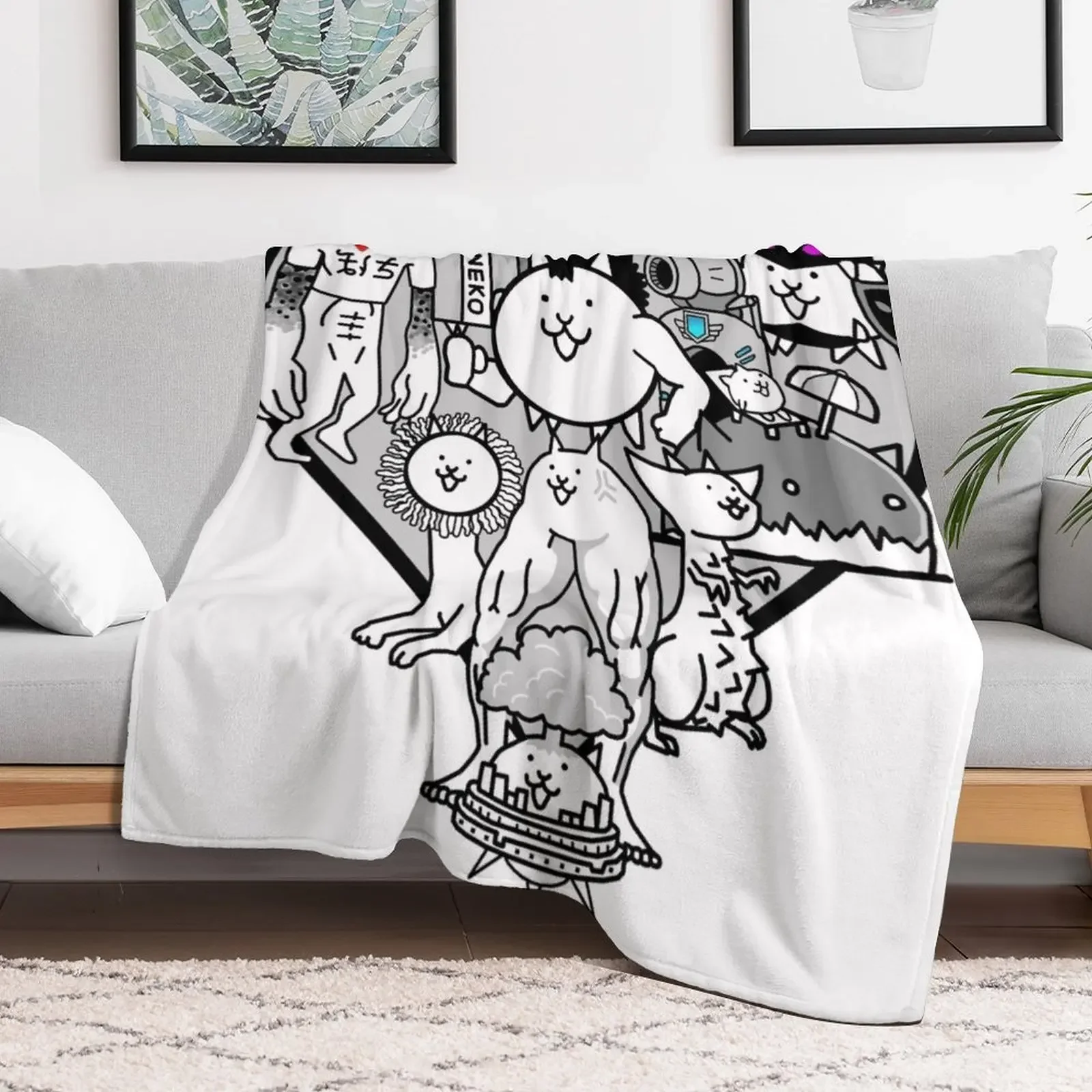 Battle Cats True Form Mural Throw Blanket christmas gifts for babies Decorative Sofa Blankets