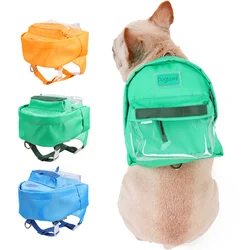 Multifunctional Pet Dog Self Backpack for Small Dogs French Bulldog Corgi Big Space Puppy Snack Bag Pet Outdoor Travel Supplies