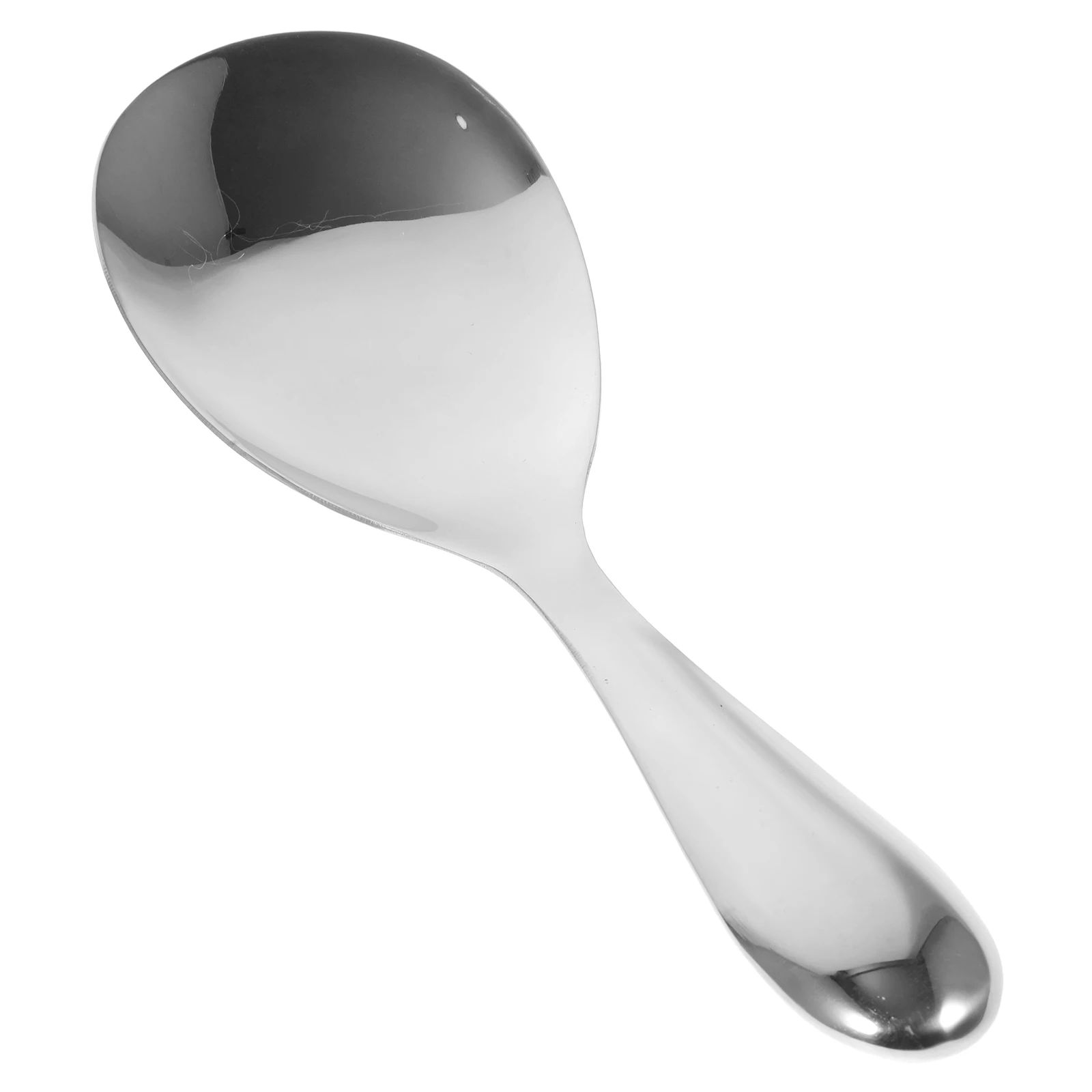 

304 Stainless Reusable Rice Rice Spoon Teardrop Resistant Easy Clean Serving Spoon Reusable Kitchen Tool