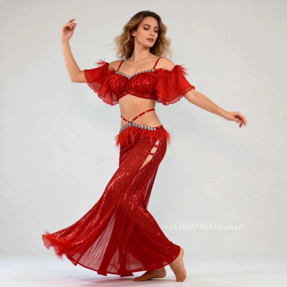 costumes-de-danse-orientale-robe-de-performance-de-luxe-avec-strass-et-franges-argentees-robe-de-danse-orientale-professionnelle