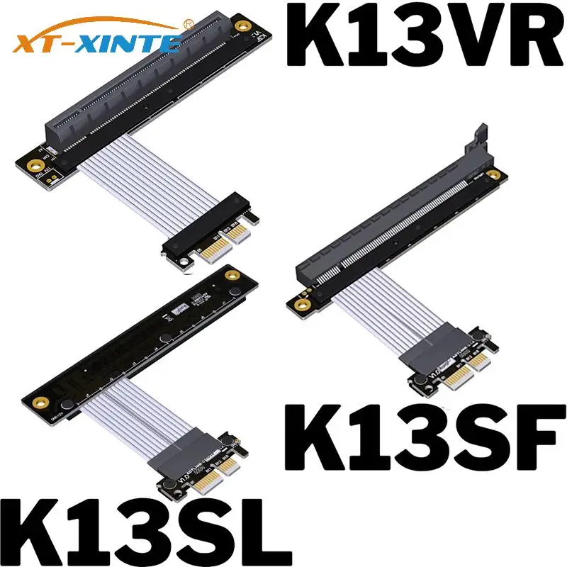 

PCIE 4.0 x1 to x16 Extension Cable Male to Female Riser Adapter Gen4 for GPU Extension Support PCIE x16 Card RAID SSD