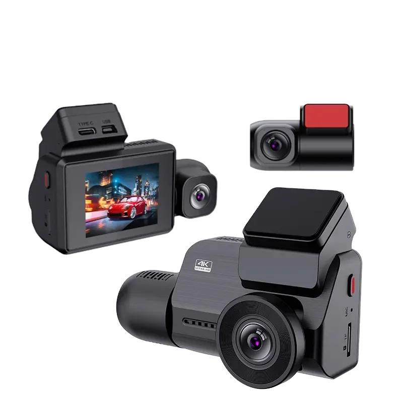 4 inch 3 Lens Car DVR Triple Lens Car Camera HD 1080P Dash Cam 170 Degree Wide Angle Car Black Box